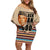 The Most Honorable Elijah Muhammad Family Matching Off Shoulder Short Dress and Hawaiian Shirt Black Man - Wonder Print Shop