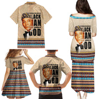 The Most Honorable Elijah Muhammad Family Matching Puletasi Dress and Hawaiian Shirt Black Man - Wonder Print Shop