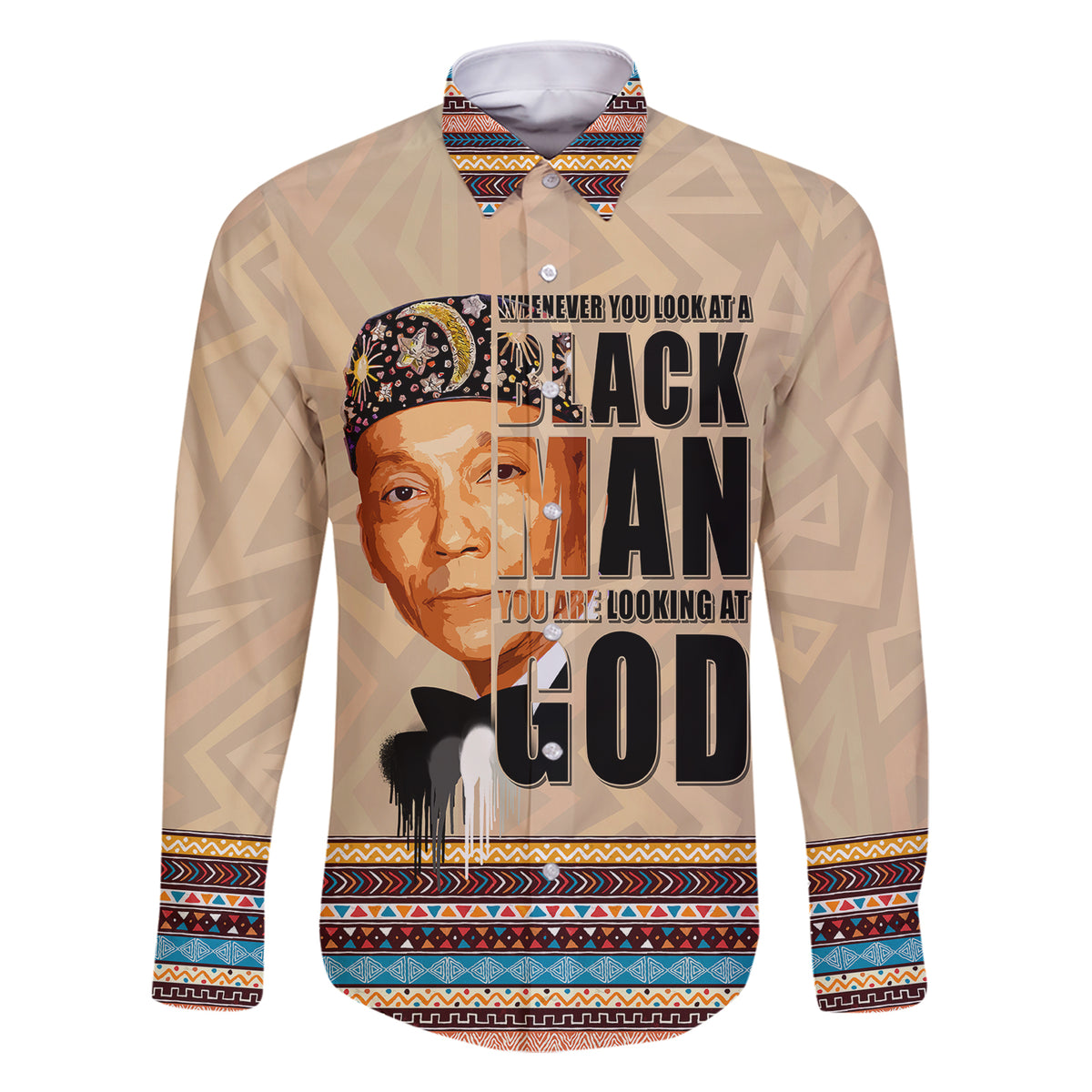 The Most Honorable Elijah Muhammad Family Matching Short Sleeve Bodycon Dress and Hawaiian Shirt Black Man - Wonder Print Shop