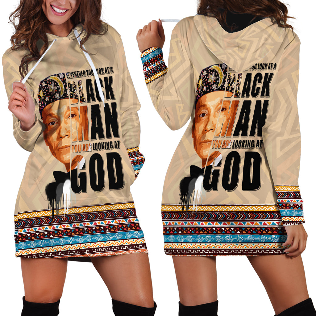 The Most Honorable Elijah Muhammad Hoodie Dress Black Man - Wonder Print Shop