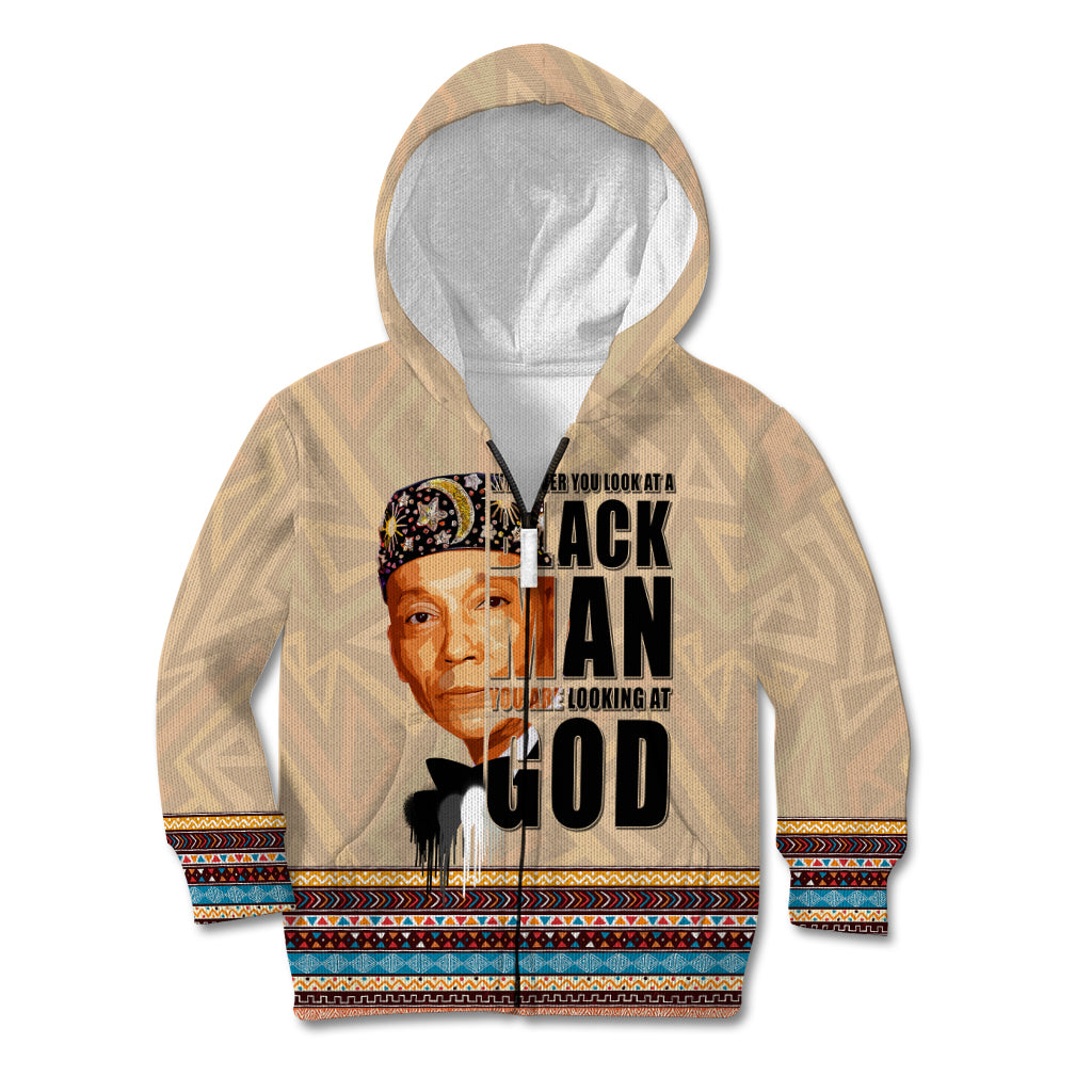 The Most Honorable Elijah Muhammad Kid Hoodie Black Man - Wonder Print Shop