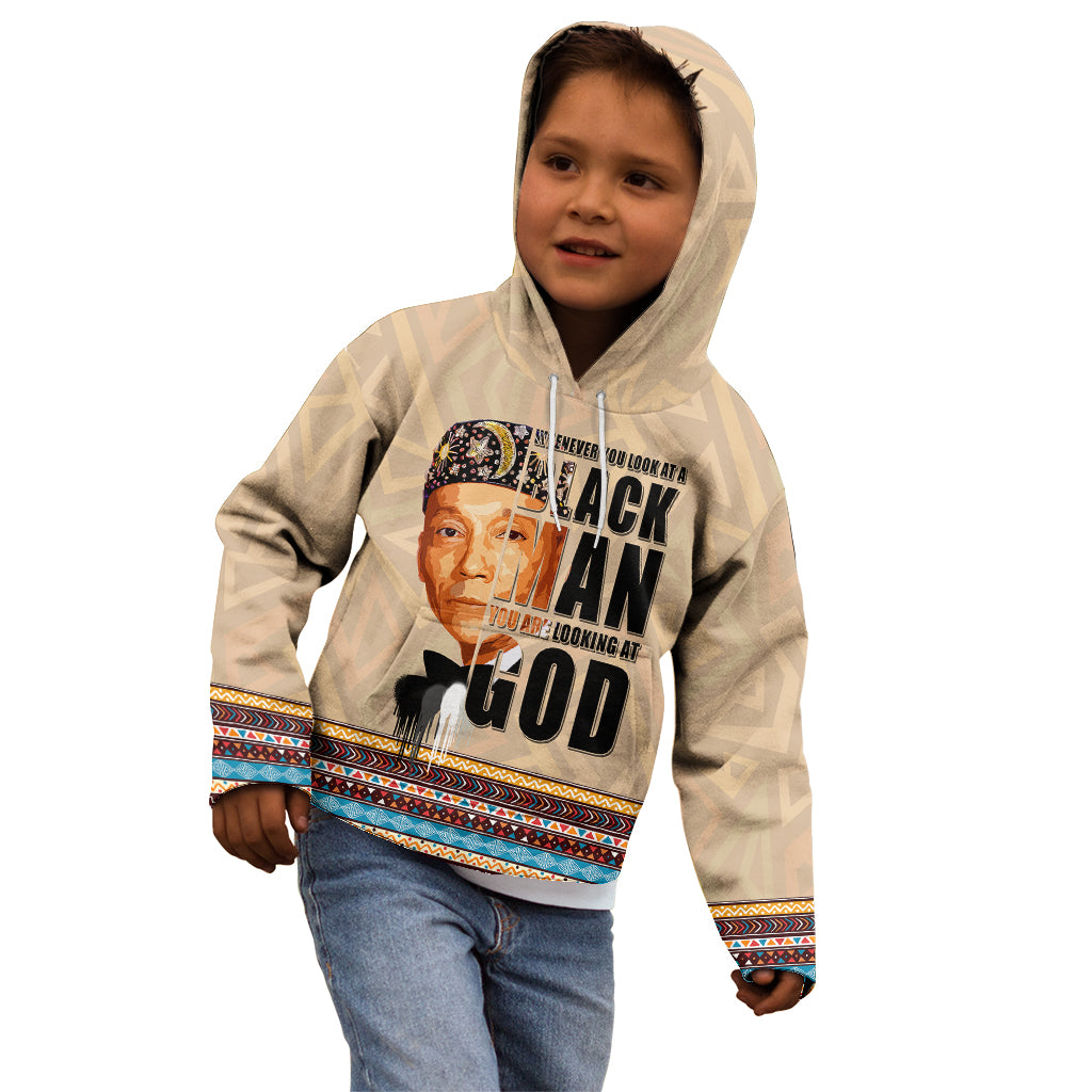 The Most Honorable Elijah Muhammad Kid Hoodie Black Man - Wonder Print Shop