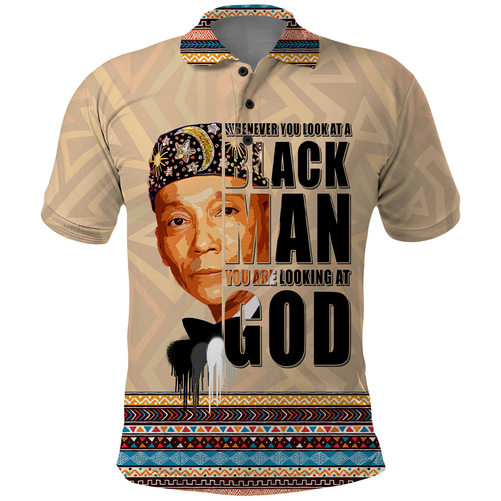 The Most Honorable Elijah Muhammad Polo Shirt Black Man - Wonder Print Shop