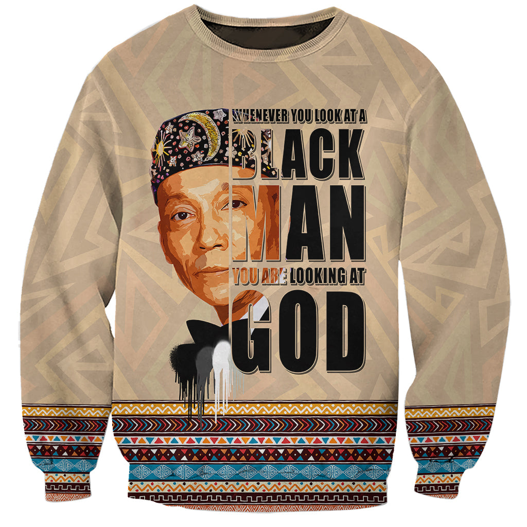 The Most Honorable Elijah Muhammad Sweatshirt Black Man - Wonder Print Shop