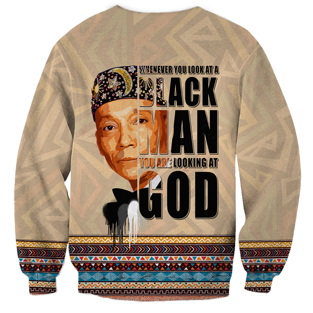 The Most Honorable Elijah Muhammad Sweatshirt Black Man - Wonder Print Shop