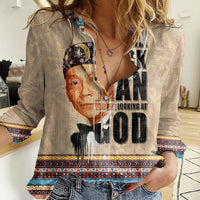 The Most Honorable Elijah Muhammad Women Casual Shirt Black Man - Wonder Print Shop