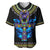 Egyptian Ankh Golden Blue Fire Baseball Jersey - Wonder Print Shop