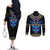 egyptian-ankh-golden-blue-fire-couples-matching-off-the-shoulder-long-sleeve-dress-and-long-sleeve-button-shirts