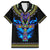 egyptian-ankh-golden-blue-fire-family-matching-off-shoulder-long-sleeve-dress-and-hawaiian-shirt