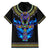 Egyptian Ankh Golden Blue Fire Family Matching Summer Maxi Dress and Hawaiian Shirt - Wonder Print Shop