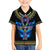 Egyptian Ankh Golden Blue Fire Family Matching Summer Maxi Dress and Hawaiian Shirt - Wonder Print Shop