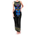 Egyptian Ankh Golden Blue Fire Family Matching Tank Maxi Dress and Hawaiian Shirt - Wonder Print Shop