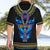 egyptian-ankh-golden-blue-fire-hawaiian-shirt