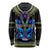 Egyptian Ankh Golden Blue Fire Long Sleeve Shirt - Wonder Print Shop