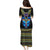 Egyptian Ankh Golden Blue Fire Puletasi - Wonder Print Shop
