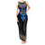 Egyptian Ankh Golden Blue Fire Tank Maxi Dress - Wonder Print Shop