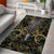 Skull Deer Hunting Camouflage Pattern Area Rug Rustic Hunting Metal Mesh Background Art - Wonder Print Shop