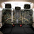 Skull Deer Hunting Camouflage Pattern Back Car Seat Cover Rustic Hunting Metal Mesh Background Art - Wonder Print Shop