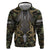 Skull Deer Hunting Camouflage Pattern Hoodie Rustic Hunting Metal Mesh Background Art - Wonder Print Shop