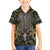 Skull Deer Hunting Camouflage Pattern Kid Hawaiian Shirt Rustic Hunting Metal Mesh Background Art - Wonder Print Shop