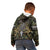 Skull Deer Hunting Camouflage Pattern Kid Hoodie Rustic Hunting Metal Mesh Background Art - Wonder Print Shop
