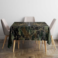 Skull Deer Hunting Camouflage Pattern Tablecloth Rustic Hunting Metal Mesh Background Art - Wonder Print Shop