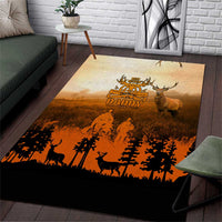 Father And Son Deer Hunting Area Rug Best Buckin Daddy Ever - Wonder Print Shop