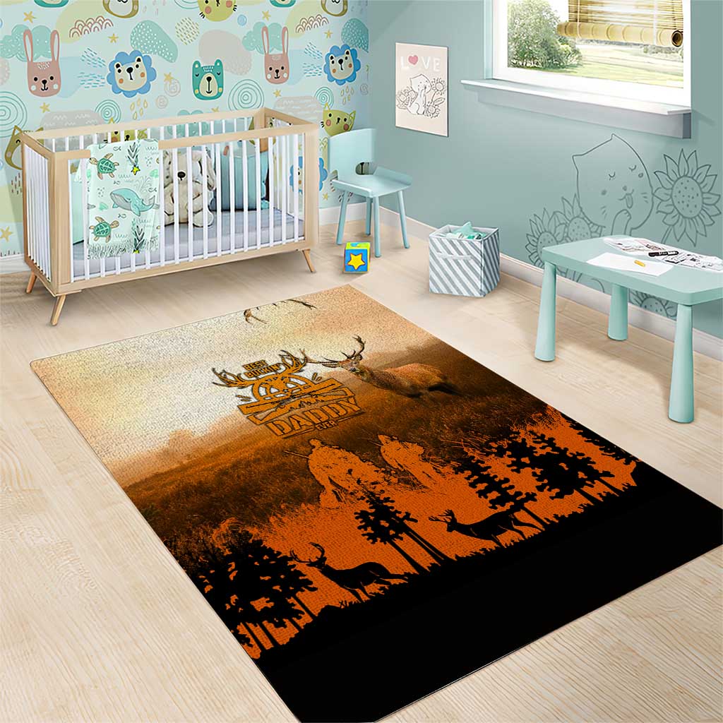 Father And Son Deer Hunting Area Rug Best Buckin Daddy Ever - Wonder Print Shop