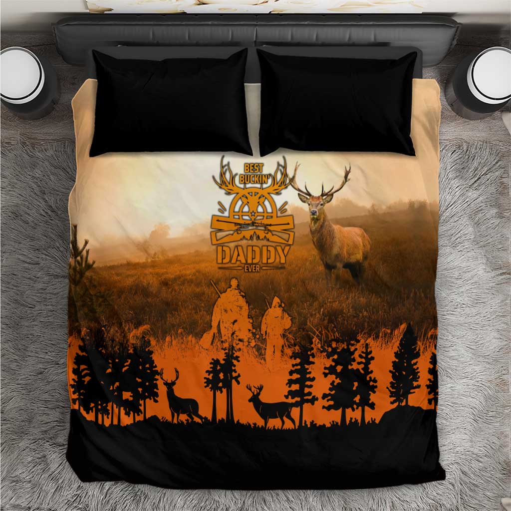 Father And Son Deer Hunting Bedding Set Best Buckin Daddy Ever - Wonder Print Shop