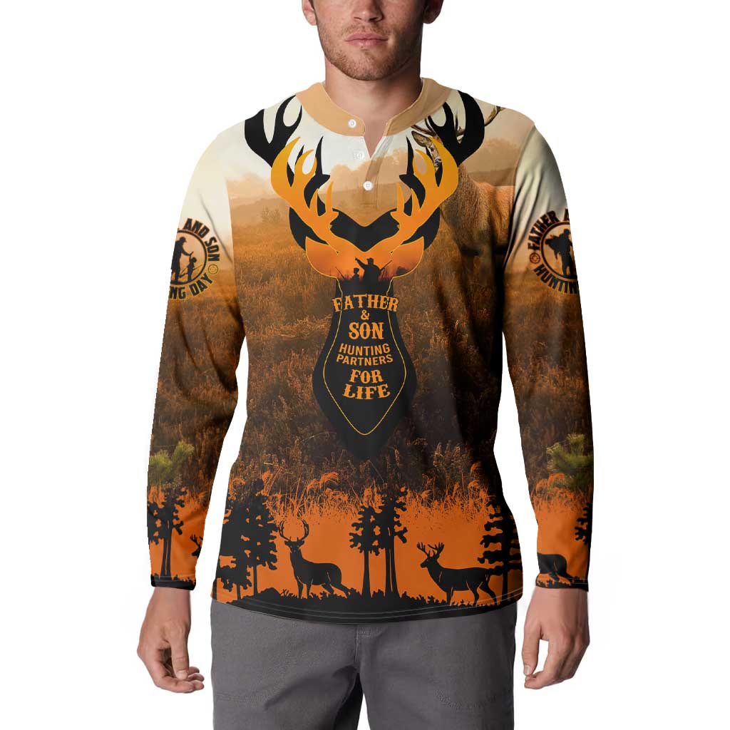 Father And Son Deer Hunting Button Sweatshirt Best Buckin Daddy Ever - Wonder Print Shop