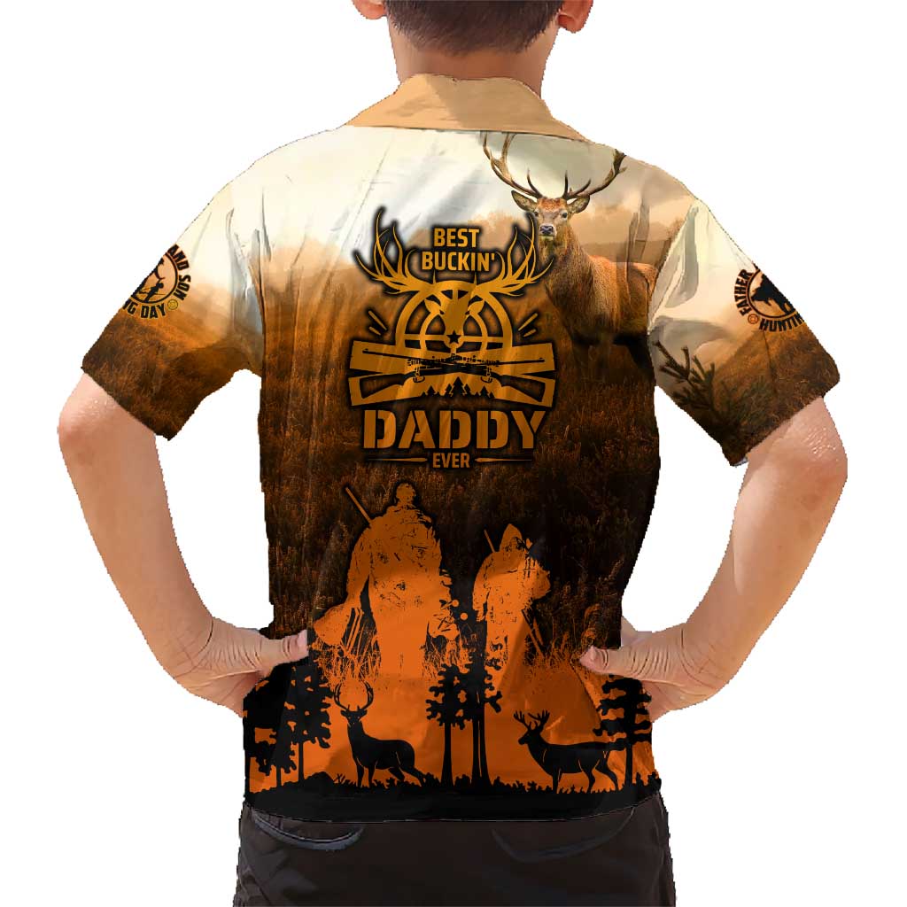 Father And Son Deer Hunting Hawaiian Shirt Best Buckin Daddy Ever - Wonder Print Shop