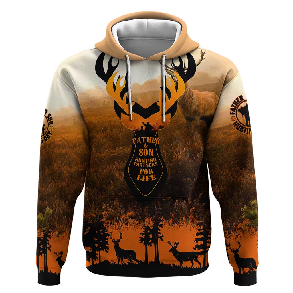 Father And Son Deer Hunting Hoodie Best Buckin Daddy Ever - Wonder Print Shop