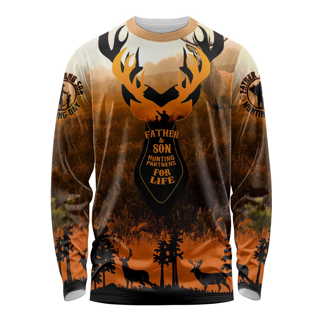 Father And Son Deer Hunting Long Sleeve Shirt Best Buckin Daddy Ever - Wonder Print Shop