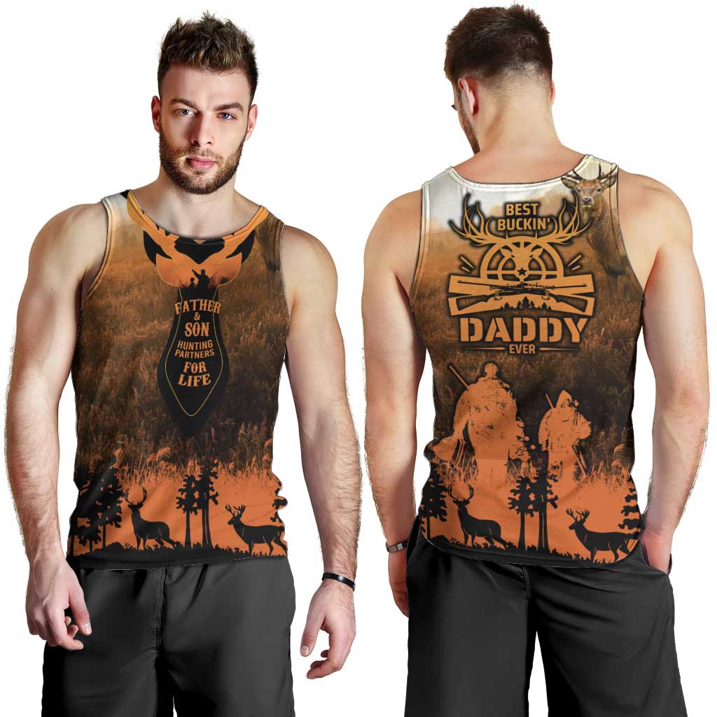 Father And Son Deer Hunting Men Tank Top Best Buckin Daddy Ever - Wonder Print Shop