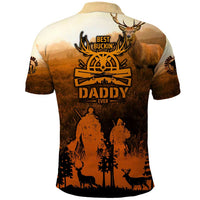 Father And Son Deer Hunting Polo Shirt Best Buckin Daddy Ever - Wonder Print Shop