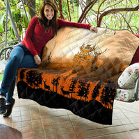 Father And Son Deer Hunting Quilt Best Buckin Daddy Ever - Wonder Print Shop