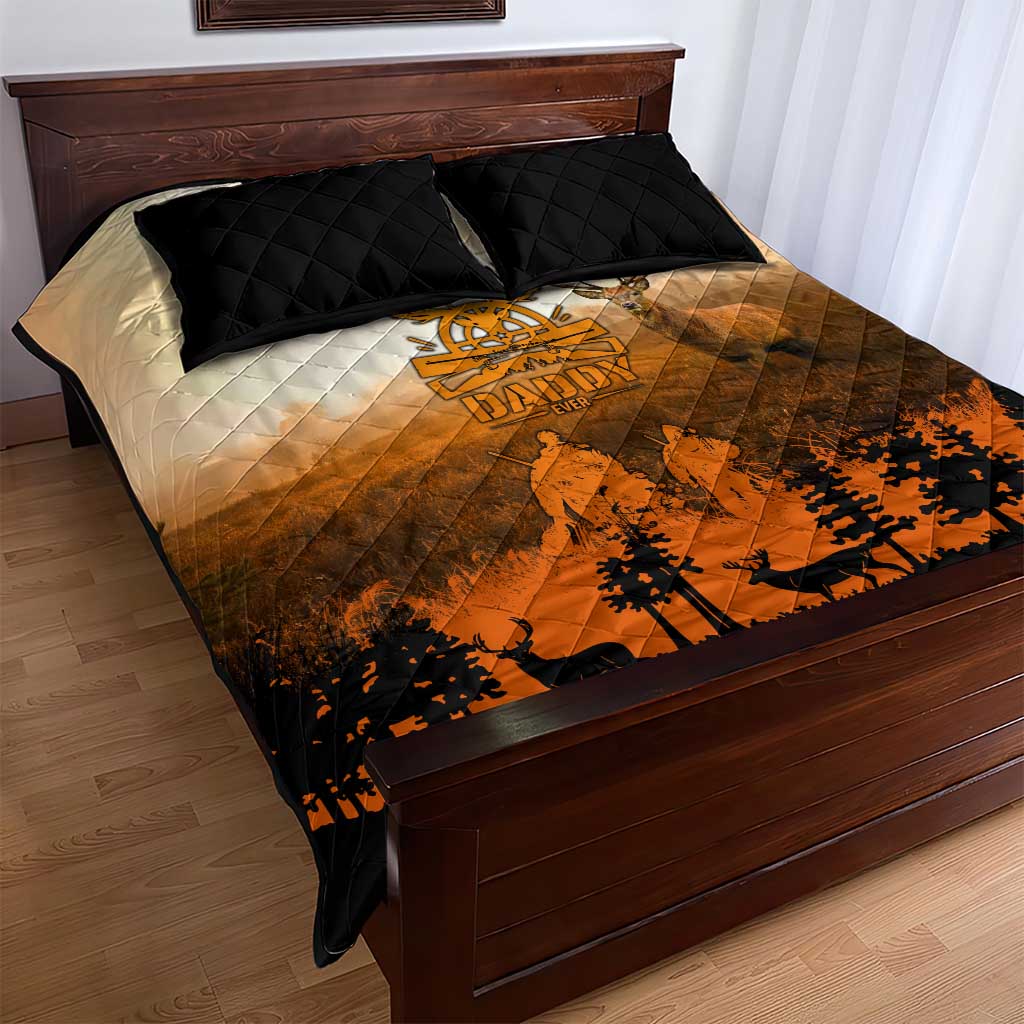 Father And Son Deer Hunting Quilt Bed Set Best Buckin Daddy Ever - Wonder Print Shop