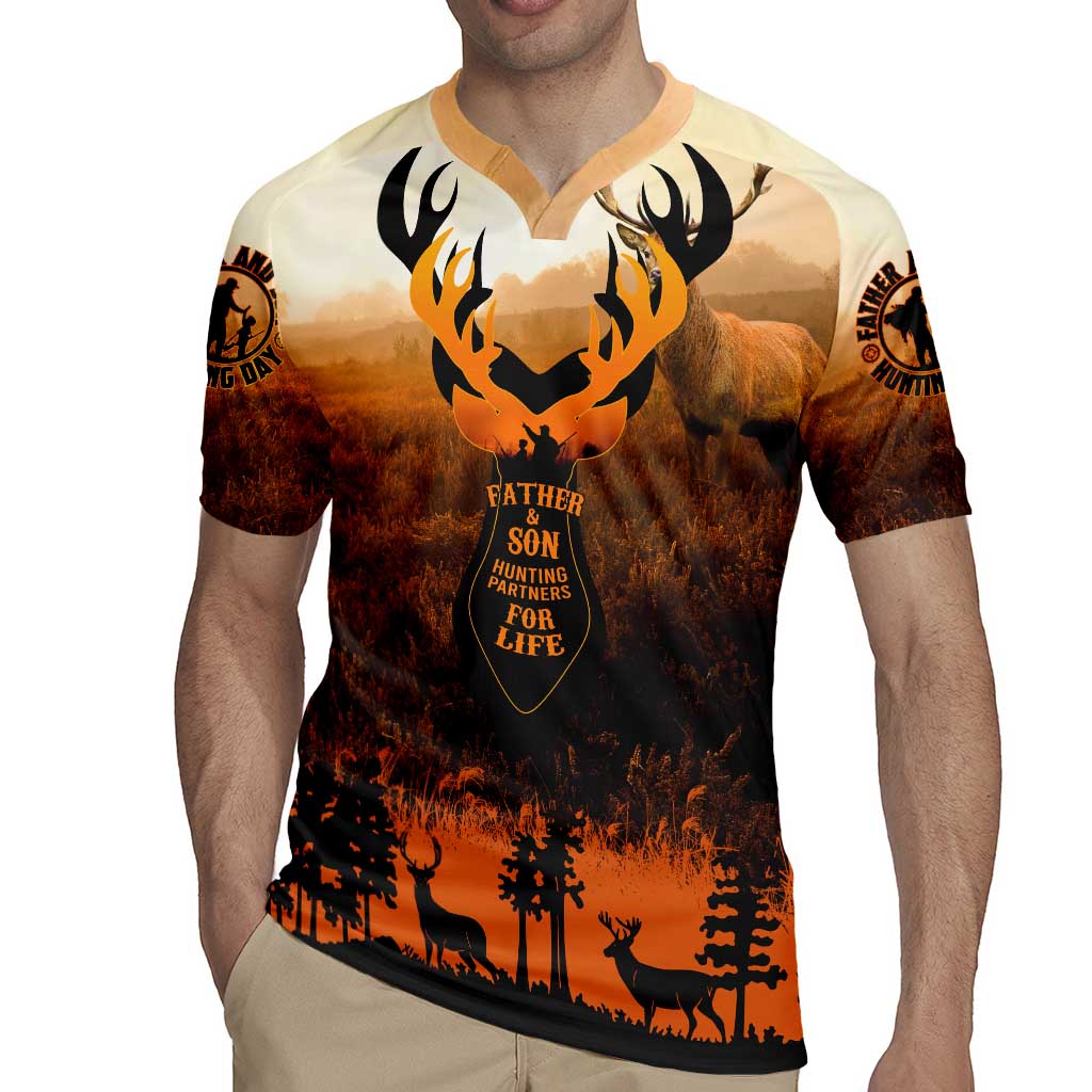 Father And Son Deer Hunting Rugby Jersey Best Buckin Daddy Ever - Wonder Print Shop