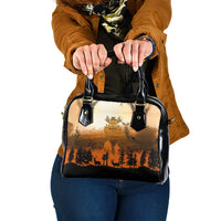 Father And Son Deer Hunting Shoulder Handbag Best Buckin Daddy Ever - Wonder Print Shop