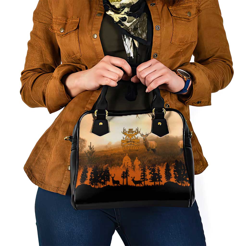Father And Son Deer Hunting Shoulder Handbag Best Buckin Daddy Ever - Wonder Print Shop