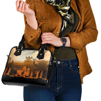 Father And Son Deer Hunting Shoulder Handbag Best Buckin Daddy Ever - Wonder Print Shop