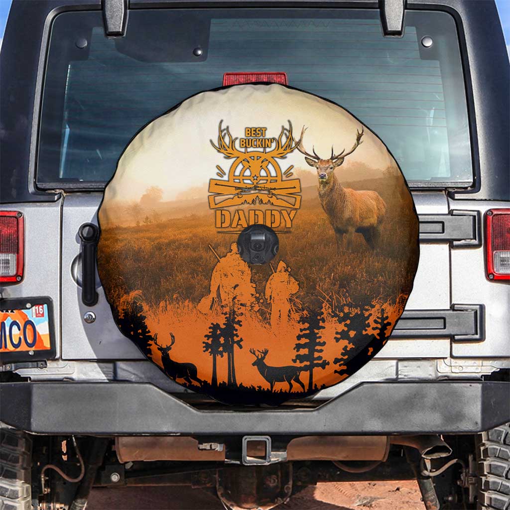 Father And Son Deer Hunting Spare Tire Cover Best Buckin Daddy Ever - Wonder Print Shop