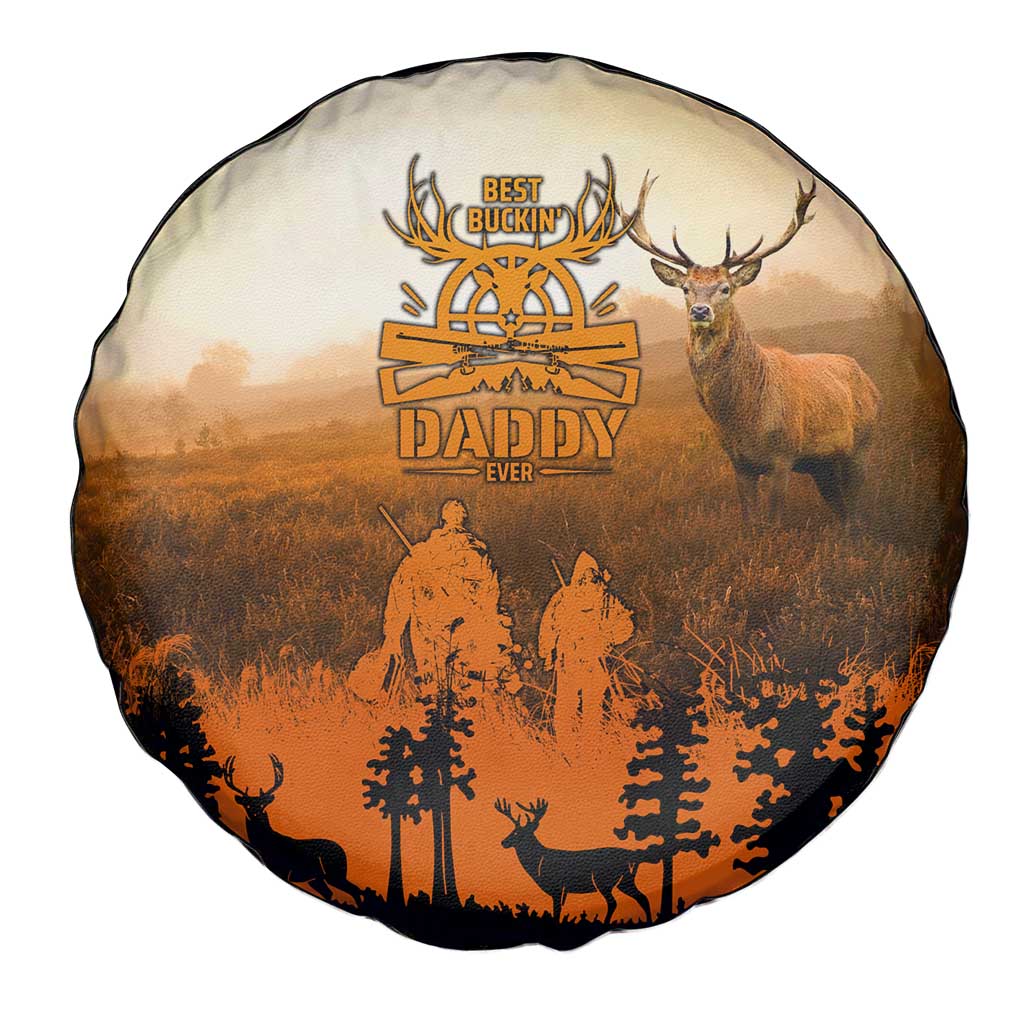 Father And Son Deer Hunting Spare Tire Cover Best Buckin Daddy Ever - Wonder Print Shop