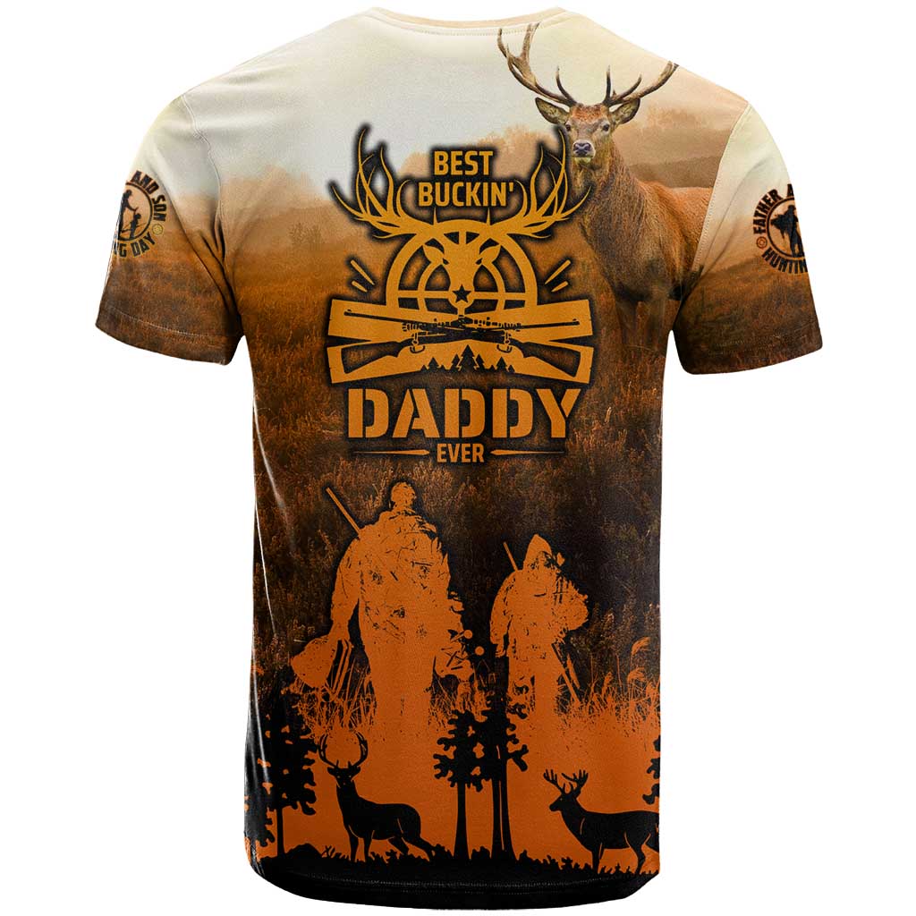 Father And Son Deer Hunting T Shirt Best Buckin Daddy Ever - Wonder Print Shop