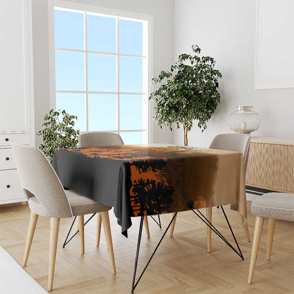 Father And Son Deer Hunting Tablecloth Best Buckin Daddy Ever - Wonder Print Shop