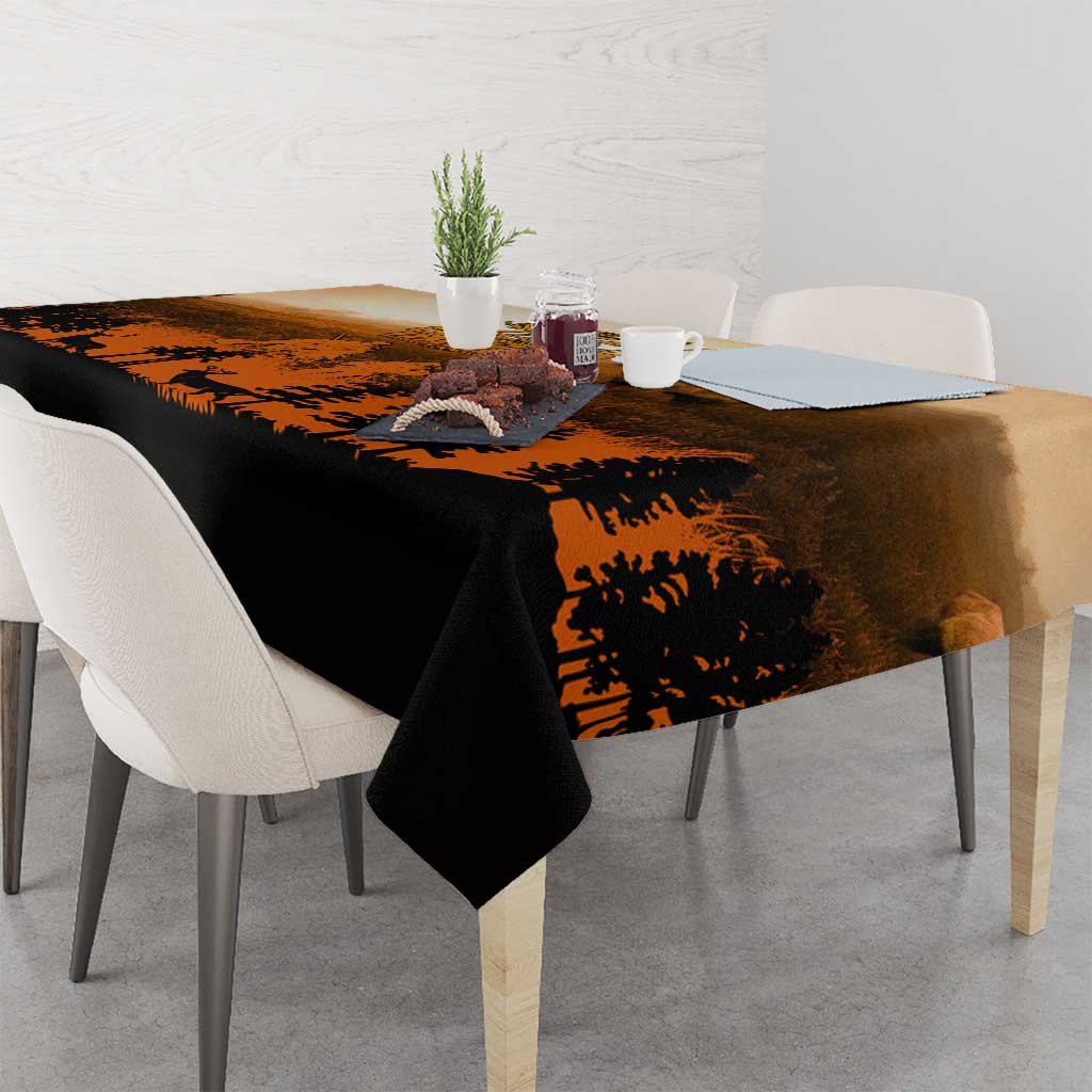 Father And Son Deer Hunting Tablecloth Best Buckin Daddy Ever - Wonder Print Shop