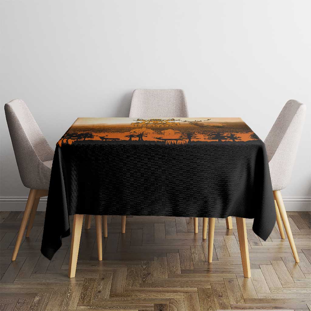 Father And Son Deer Hunting Tablecloth Best Buckin Daddy Ever - Wonder Print Shop