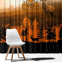 Father And Son Deer Hunting Window Curtain Best Buckin Daddy Ever - Wonder Print Shop