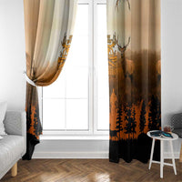 Father And Son Deer Hunting Window Curtain Best Buckin Daddy Ever - Wonder Print Shop