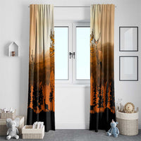 Father And Son Deer Hunting Window Curtain Best Buckin Daddy Ever - Wonder Print Shop